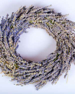 Handmade Lavender Flower Wreath