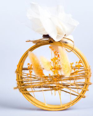 Handmade Wedding & Baptism Favors with Handmade Frame and Dried Flowers