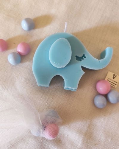 ” Χειροποίητη μπομπονιερα σε σχημα ελεφαντακι”