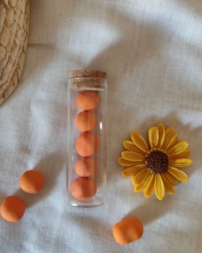 ”Μπομπονιέρα σε γυάλινο βαζάκι ”-ηλίανθος