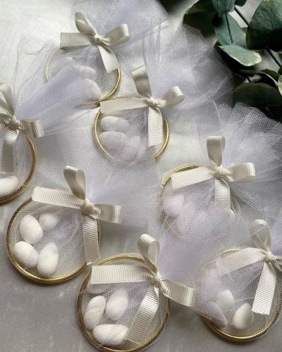 Χειροποίητη Μπομπονιέρα γάμου -Στεφάνι