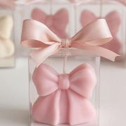 Μπομπονιέρα Βάπτισης Mini Φιόγκος Κερί