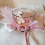 Μπομπονιέρα Κερί Σε Βαζάκι-Teddy Bear